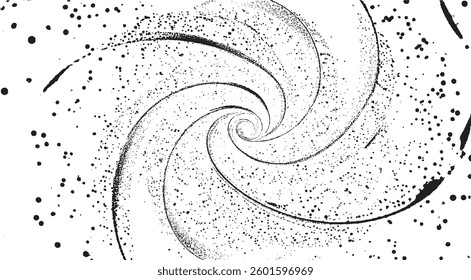 Circular starburst explosion texture. Distressed uneven grunge background. Abstract vector illustration. Overlay to create interesting effect and depth. Isolated on white background.