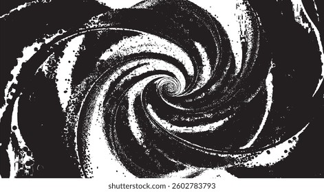 Circular starburst explosion texture. Distressed uneven grunge background. Abstract vector illustration. Overlay to create interesting effect and depth. Isolated on white background.