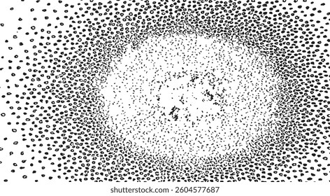 Circular starburst explosion texture. Distressed uneven grunge background. Abstract vector illustration. Overlay to create interesting effect and depth. Isolated on white background.