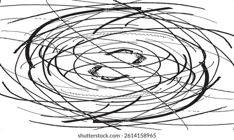 Circular starburst explosion texture. Distressed uneven grunge background. Abstract vector illustration. Overlay to create interesting effect and depth. Isolated on white background.