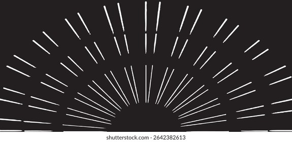 Circular starburst explosion texture. Distressed uneven grunge background. Abstract vector illustration. Overlay to create interesting effect and depth. Isolated on white background.