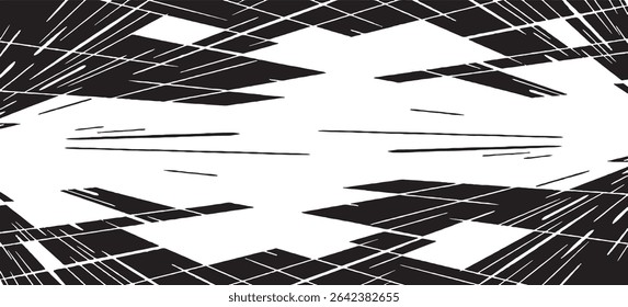 Circular starburst explosion texture. Distressed uneven grunge background. Abstract vector illustration. Overlay to create interesting effect and depth. Isolated on white background.