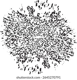 Circular starburst explosion texture. Distressed uneven grunge background. Abstract vector illustration. Overlay to create interesting effect and depth. Isolated on white background.