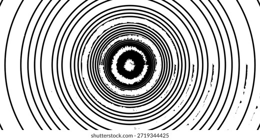 Textura de explosão de estrela circular. Fundo grunge irregular angustiado. Ilustração vetorial abstrata. Sobreposição para criar efeito e profundidade interessantes. Isolado no fundo branco.