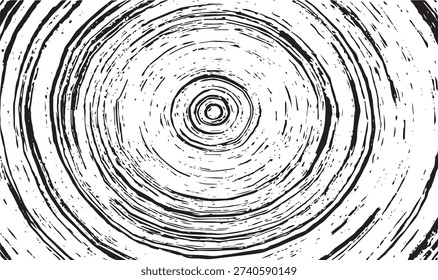 Circular starburst explosion texture. Distressed uneven grunge background. Abstract vector illustration. Overlay to create interesting effect and depth. Isolated on white background.