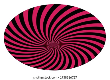 Circular striped geometry design element. Vector illustration