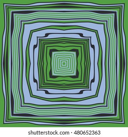 Circular striped pattern. Hand drawn.