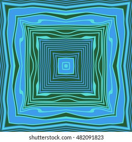 Circular striped pattern. Hand drawn.