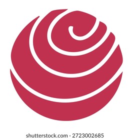 Símbolo de forma de remolino circular que representa el amor infinito y el elemento de Diseño gráfico moderno