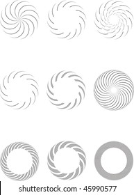 Circular swirls & curls