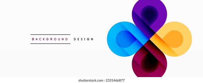 Circular Symphony A Captivating Vector Geometric Abstract Background, Embracing a Harmonious Composition of Intriguing Circles and Captivating Round Shapes, Evoking a Mesmerizing Visual Symphony