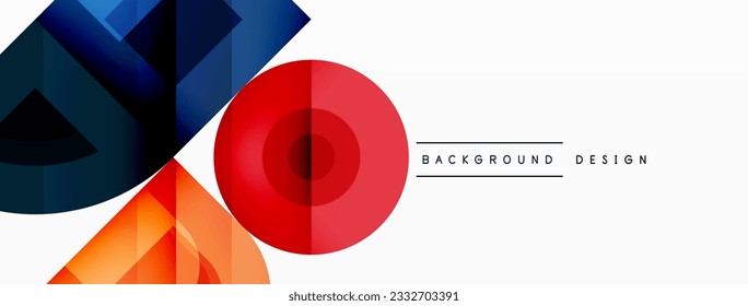 Circular Symphony A Captivating Vector Geometric Abstract Background, Embracing a Harmonious Composition of Intriguing Circles and Captivating Round Shapes, Evoking a Mesmerizing Visual Symphony