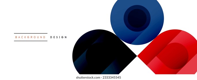 Circular Symphony A Captivating Vector Geometric Abstract Background, Embracing a Harmonious Composition of Intriguing Circles and Captivating Round Shapes, Evoking a Mesmerizing Visual Symphony