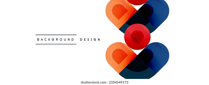 Circular Symphony A Captivating Vector Geometric Abstract Background, Embracing a Harmonious Composition of Intriguing Circles and Captivating Round Shapes, Evoking a Mesmerizing Visual Symphony
