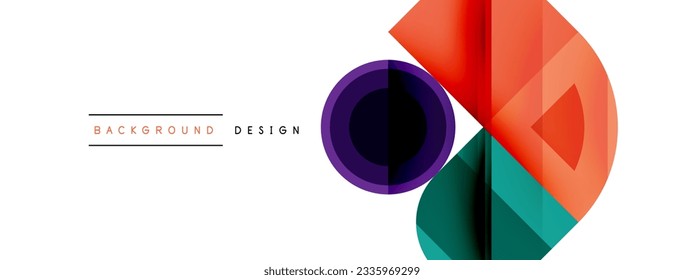 Circular Symphony A Captivating Vector Geometric Abstract Background, Embracing a Harmonious Composition of Intriguing Circles and Captivating Round Shapes, Evoking a Mesmerizing Visual Symphony