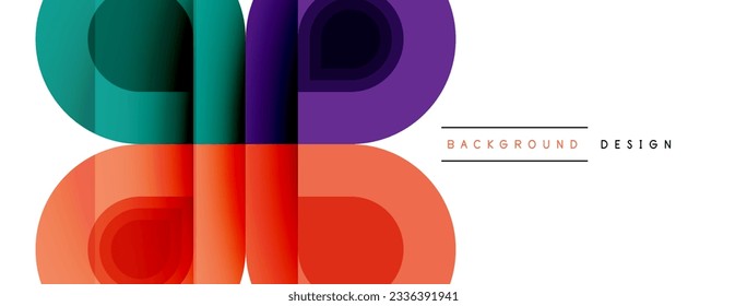 Circular Symphony A Captivating Vector Geometric Abstract Background, Embracing a Harmonious Composition of Intriguing Circles and Captivating Round Shapes, Evoking a Mesmerizing Visual Symphony