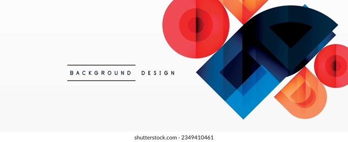 Circular Symphony A Captivating Vector Geometric Abstract Background, Embracing a Harmonious Composition of Intriguing Circles and Captivating Round Shapes, Evoking a Mesmerizing Visual Symphony