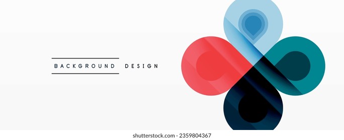 Circular Symphony A Captivating Vector Geometric Abstract Background, Embracing a Harmonious Composition of Intriguing Circles and Captivating Round Shapes, Evoking a Mesmerizing Visual Symphony