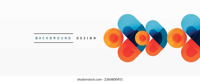 Circular Symphony A Captivating Vector Geometric Abstract Background, Embracing a Harmonious Composition of Intriguing Circles and Captivating Round Shapes, Evoking a Mesmerizing Visual Symphony