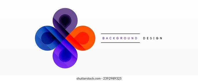 Circular Symphony A Captivating Vector Geometric Abstract Background, Embracing a Harmonious Composition of Intriguing Circles and Captivating Round Shapes, Evoking a Mesmerizing Visual Symphony