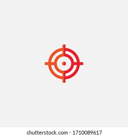 circular target icon vector illustrator sign