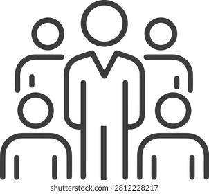 Circular Teamwork Collaboration Network People Icon