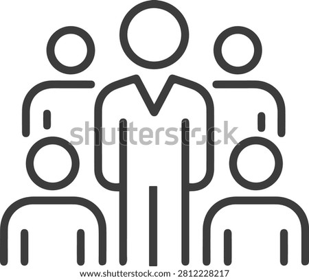 Circular Teamwork Collaboration Network People Icon