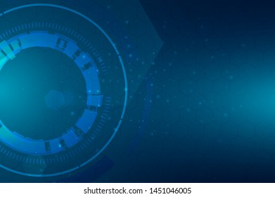 Circular Technology Background Design vector illustration - Vector