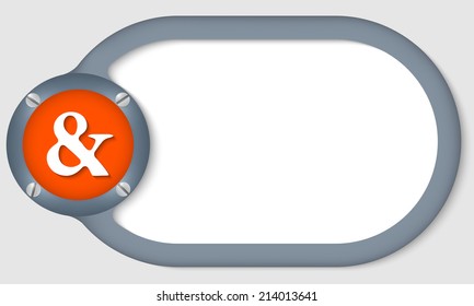 circular text frame for any text with ampersand