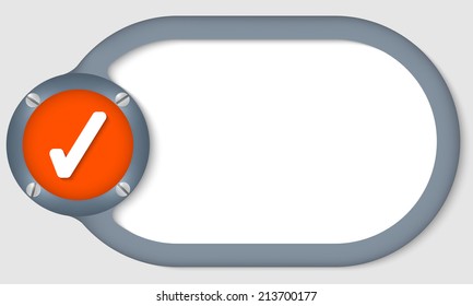 circular text frame for any text with check box