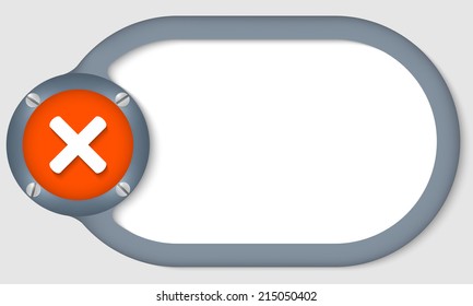 circular text frame for any text with multiplication symbol
