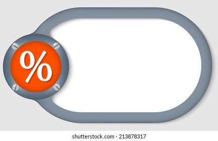 circular text frame for any text with percent symbol