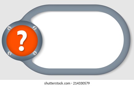 circular text frame for any text with question mark