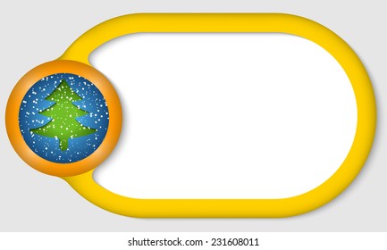 circular text frame for any text with xmas tree