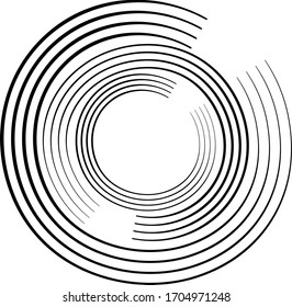 Textura circular. Fondo desigual y angustiado. Ilustración abstracta vectorial. Superposición para crear un efecto interesante y profundidad. Aislado sobre fondo blanco.EPS10.