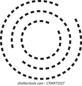 Circular texture. Distressed uneven grunge background. Abstract vector illustration. Overlay to create interesting effect and depth. Isolated on white background.EPS10.