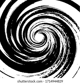 Circular texture. Distressed uneven grunge background. Abstract vector illustration. Overlay to create interesting effect and depth. Isolated on white background.EPS10.