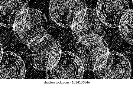 Circular texture. Distressed uneven grunge background. Abstract vector illustration. Overlay to create interesting effect and depth. Isolated on white background.EPS10.