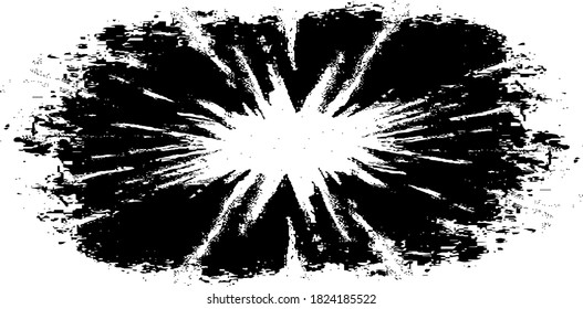 Circular texture. Distressed uneven grunge background. Abstract vector illustration. Overlay to create interesting effect and depth. Isolated on white background.EPS10.