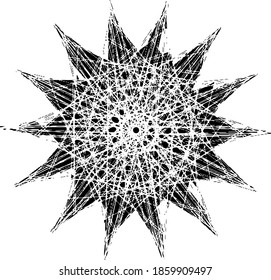Textura circular. Antecedentes desiguales. Ilustración del vector abstracto. Superposición para crear un efecto interesante y profundidad. Aislado sobre fondo blanco.EPS10.