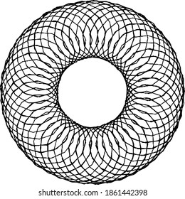 Textura circular. Antecedentes desiguales. Ilustración del vector abstracto. Superposición para crear un efecto interesante y profundidad. Aislado sobre fondo blanco.EPS10.