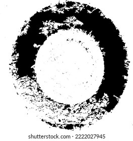 Textura circular. Antecedentes desiguales. Ilustración del vector abstracto. Superposición para crear un efecto interesante y profundidad. Aislado sobre fondo blanco.EPS10.