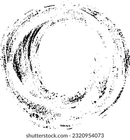 Textura circular. Antecedentes desiguales. Ilustración del vector abstracto. Superposición para crear un efecto interesante y profundidad. Aislado sobre fondo blanco.EPS10.