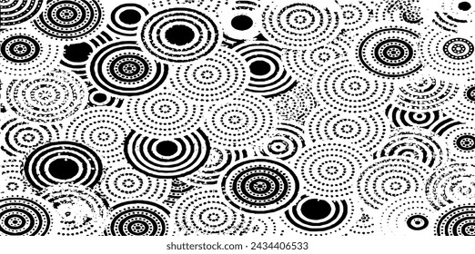 Textura circular. Fondo de grunge desigual angustiado. Ilustración abstracta del vector. Superposición para crear un efecto y una profundidad interesantes. Aislado sobre fondo blanco.EPS10.
