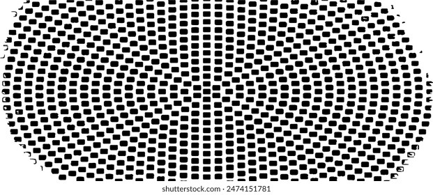 Circular texture. Distressed uneven grunge background. Abstract vector illustration. Overlay to create interesting effect and depth. Isolated on white background.EPS10.