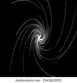 Circular texture. Distressed uneven grunge background. Abstract vector illustration. Overlay to create interesting effect and depth. Isolated on white background.EPS10.