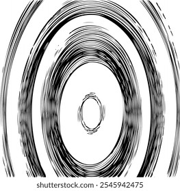 Textura circular. Fundo grunge irregular angustiado. Ilustração vetorial abstrata. Sobreposição para criar efeito e profundidade interessantes. Isolado em fundo branco.EPS10.