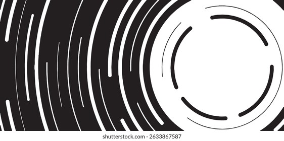 Textura circular. Angustiado fondo grunge desigual. Ilustración vectorial Abstractas. Superposición para crear un efecto y una profundidad interesantes. Aislado sobre fondo blanco. EPS10.