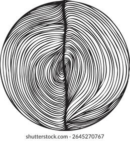 Circular texture. Distressed uneven grunge background. Abstract vector illustration. Overlay to create interesting effect and depth. Isolated on white background.EPS10.