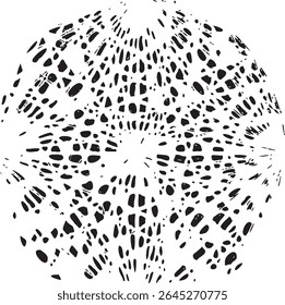 Circular texture. Distressed uneven grunge background. Abstract vector illustration. Overlay to create interesting effect and depth. Isolated on white background.EPS10.